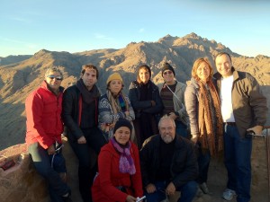 No topo do Monte Sinai - Egito- Grp Pe Gleuson