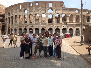 Grupo no Coliseu