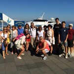 Embarque do grupo em Capri