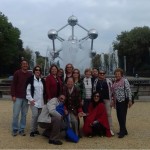 Grupo em visita a Bruxelas, na Bélgica